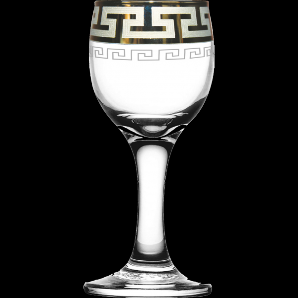GE03-134 Набор 6 рюмок с рисунком  Греческий узор 