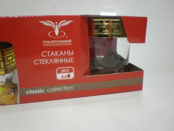 TAV91-405  Набор 6 стаканов для виски  ВерсальГолд