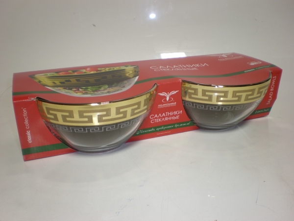 EAV03-1425 Набор салатников 2 шт   Греческий узор 