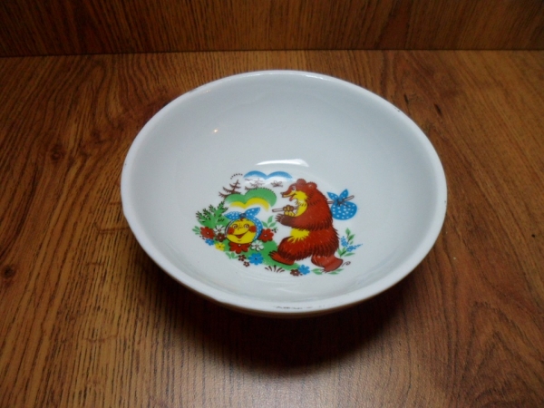 039072 Миска 350 мл. Весёлый колобок