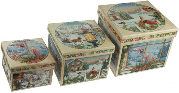 643-984 Комплект коробок 3 шт  Русские подарки  