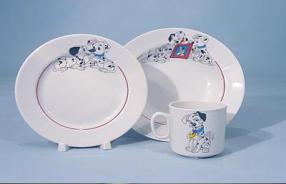 ф0496/1 Детский набор посуды 3 пр. Долматинцы 